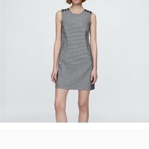 Gap × DÔEN Gingham Denim Mini Dress NWT
